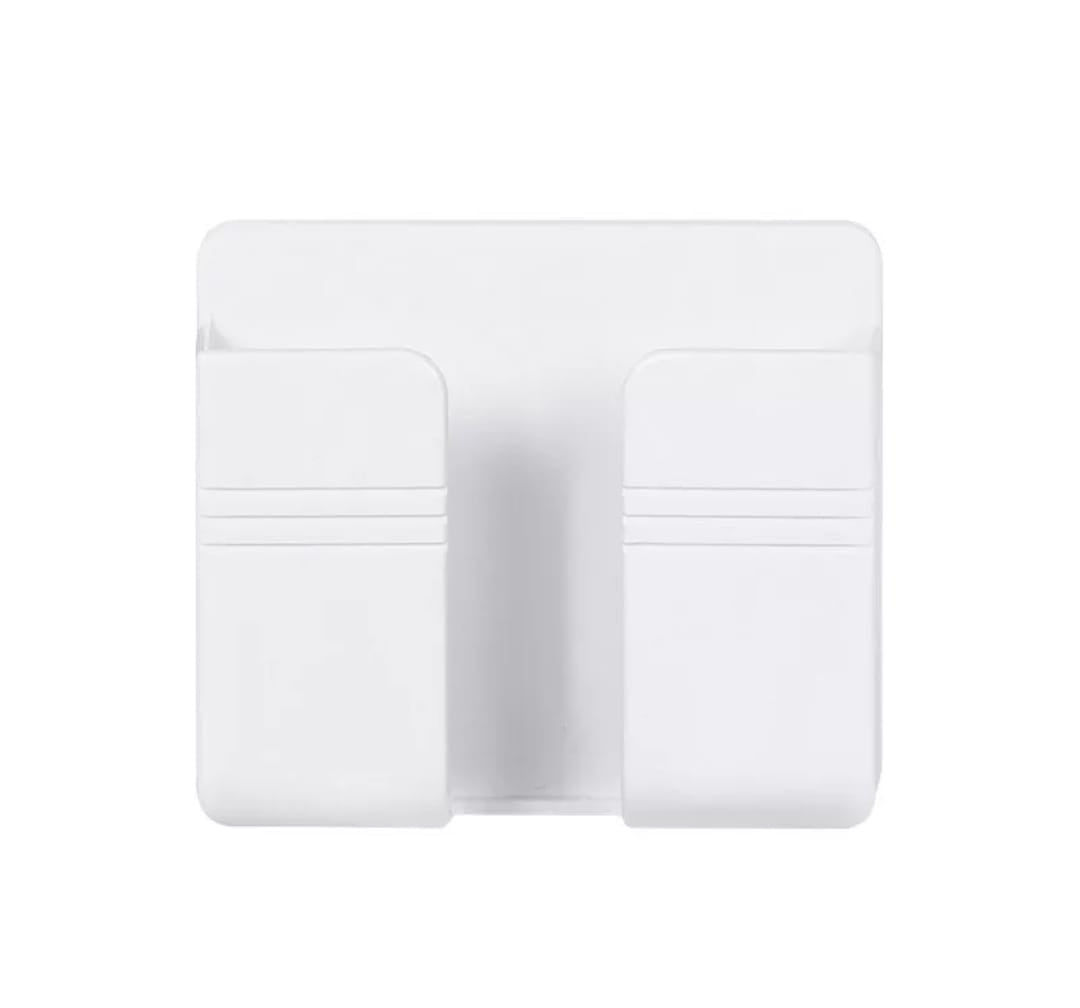 Stick-On Wall Organizer – Phone Charger, Remote Control & Accessory Holder