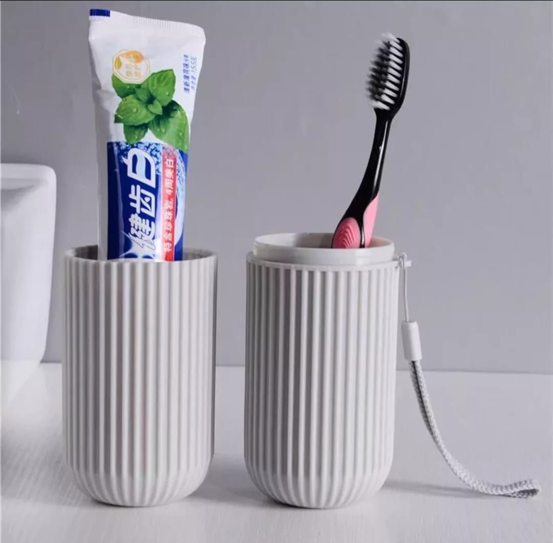 Portable Toothbrush & Toothpaste Holder Case | Travel & Camping Storage Box | Compact & Durable