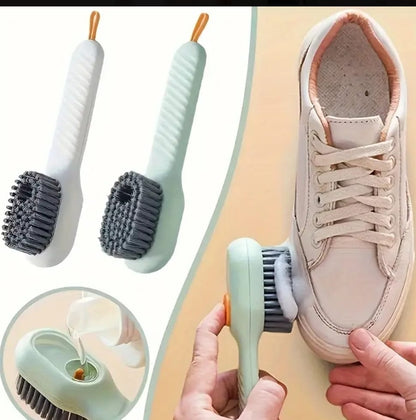 All-Purpose Shoe Cleaning Brush with Built-In Liquid Dispenser – Laundry &amp; Sneaker Care Tool