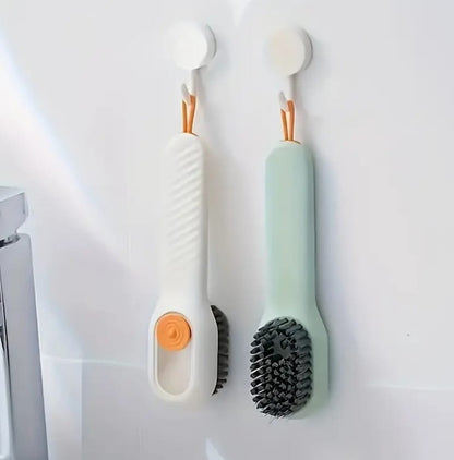 All-Purpose Shoe Cleaning Brush with Built-In Liquid Dispenser – Laundry &amp; Sneaker Care Tool