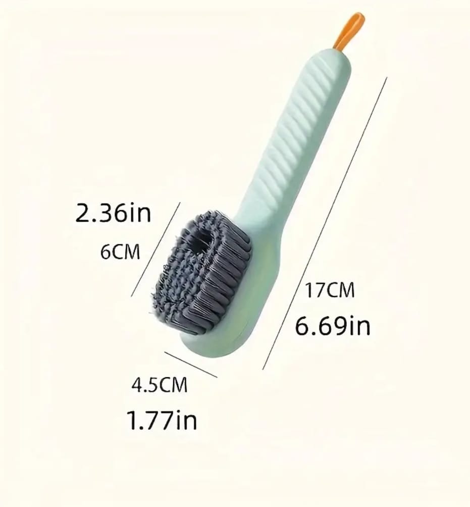 All-Purpose Shoe Cleaning Brush with Built-In Liquid Dispenser – Laundry &amp; Sneaker Care Tool