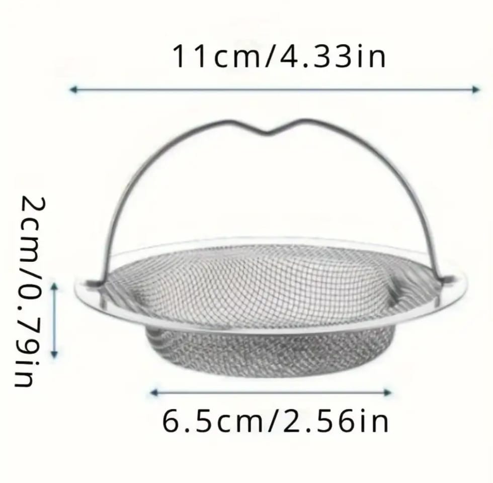 Stainless Steel Drain Strainer – Sink, Bathtub &amp; Shower Hair Catcher &amp; Food Filter Plug