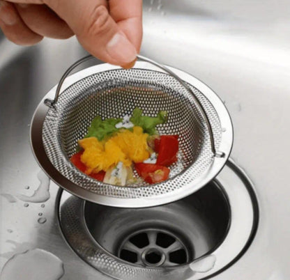 Stainless Steel Drain Strainer – Sink, Bathtub &amp; Shower Hair Catcher &amp; Food Filter Plug