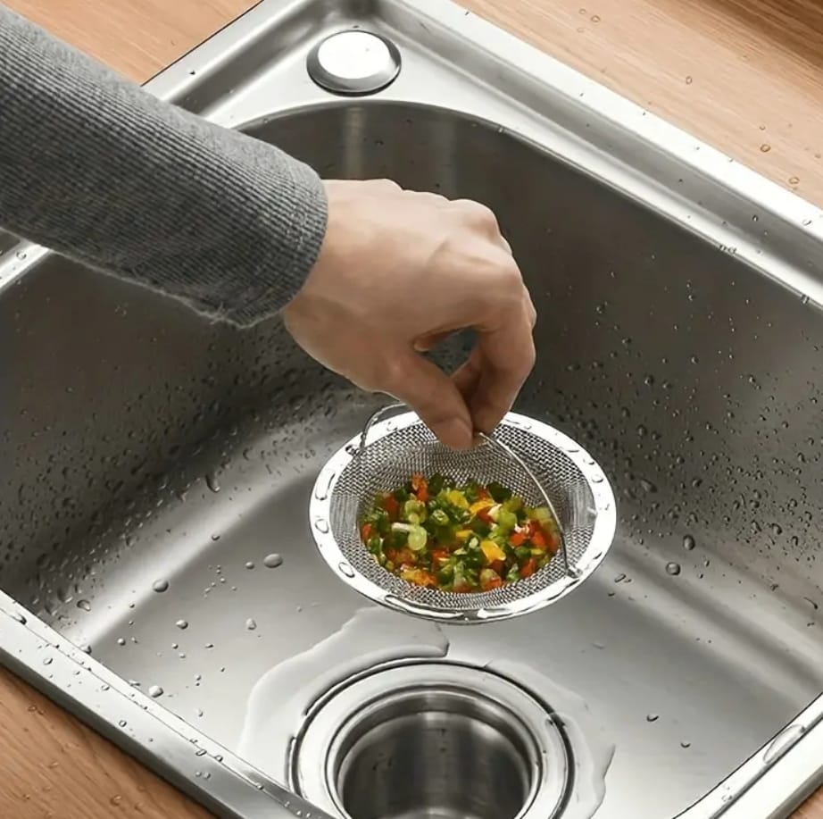 Stainless Steel Drain Strainer – Sink, Bathtub &amp; Shower Hair Catcher &amp; Food Filter Plug