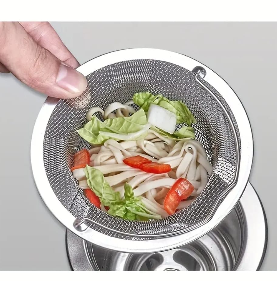 Stainless Steel Drain Strainer – Sink, Bathtub &amp; Shower Hair Catcher &amp; Food Filter Plug