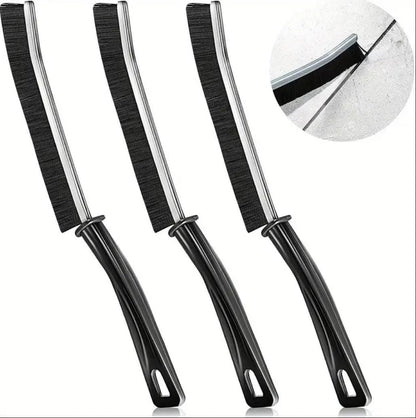 3-Piece Hard Bristle Crevice Cleaning Brush Set – Multifunctional Gap Cleaners for Home &amp; Kitchen