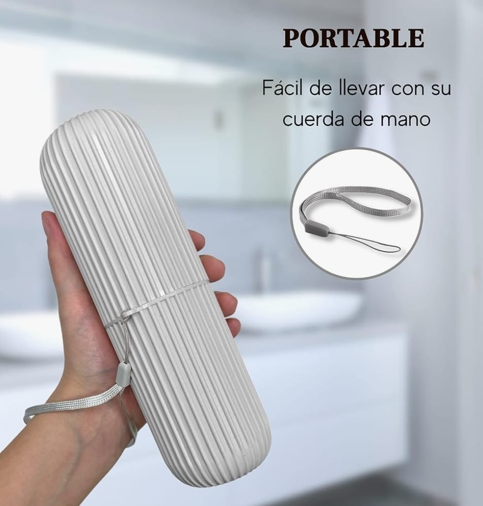 Portable Toothbrush &amp; Toothpaste Holder Case | Travel &amp; Camping Storage Box | Compact &amp; Durable