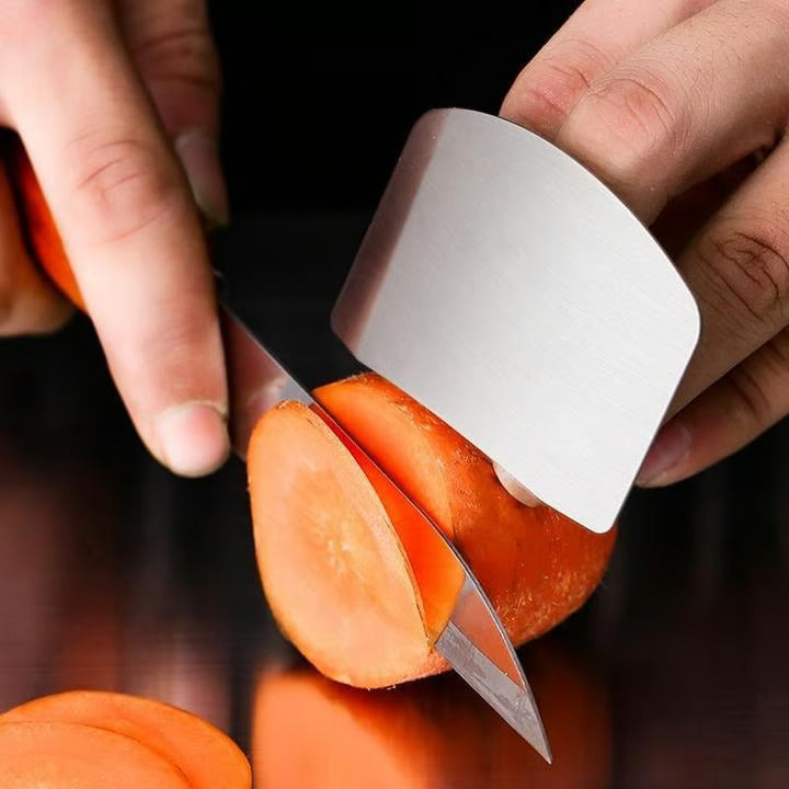 Stainless Steel Finger Guard for Cutting – Kitchen Safety Tool for Slicing &amp; Chopping