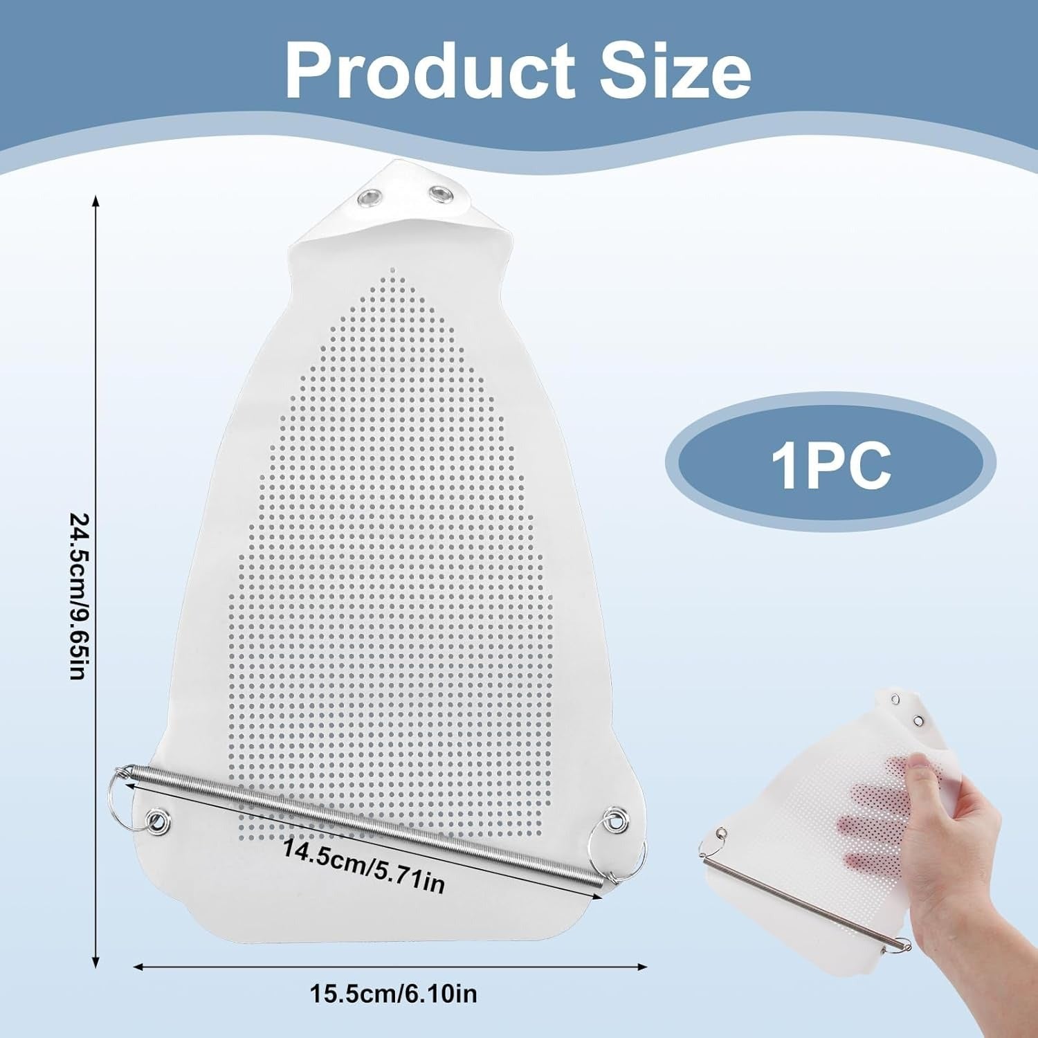 Non-Stick Iron Soleplate Cover – Heat-Resistant Iron Shoe for Steam Irons | Fabric &amp; Garment Protector